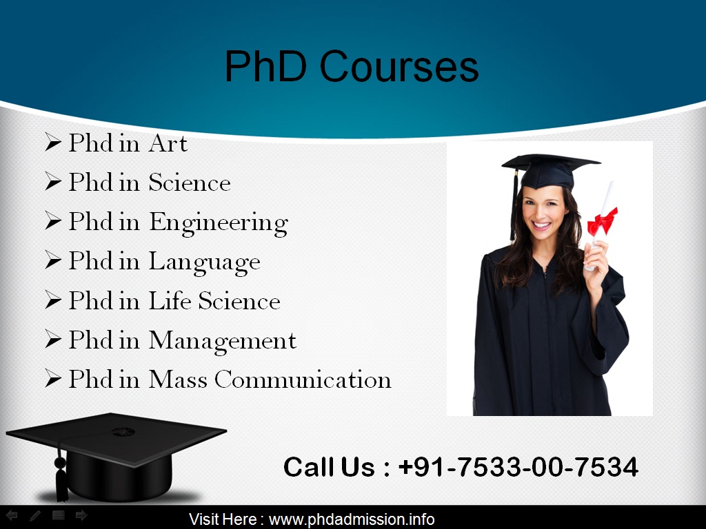 phd distance courses in india